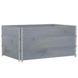 Vidaxl Planning Box 120x80 cm pevná borovice šedá