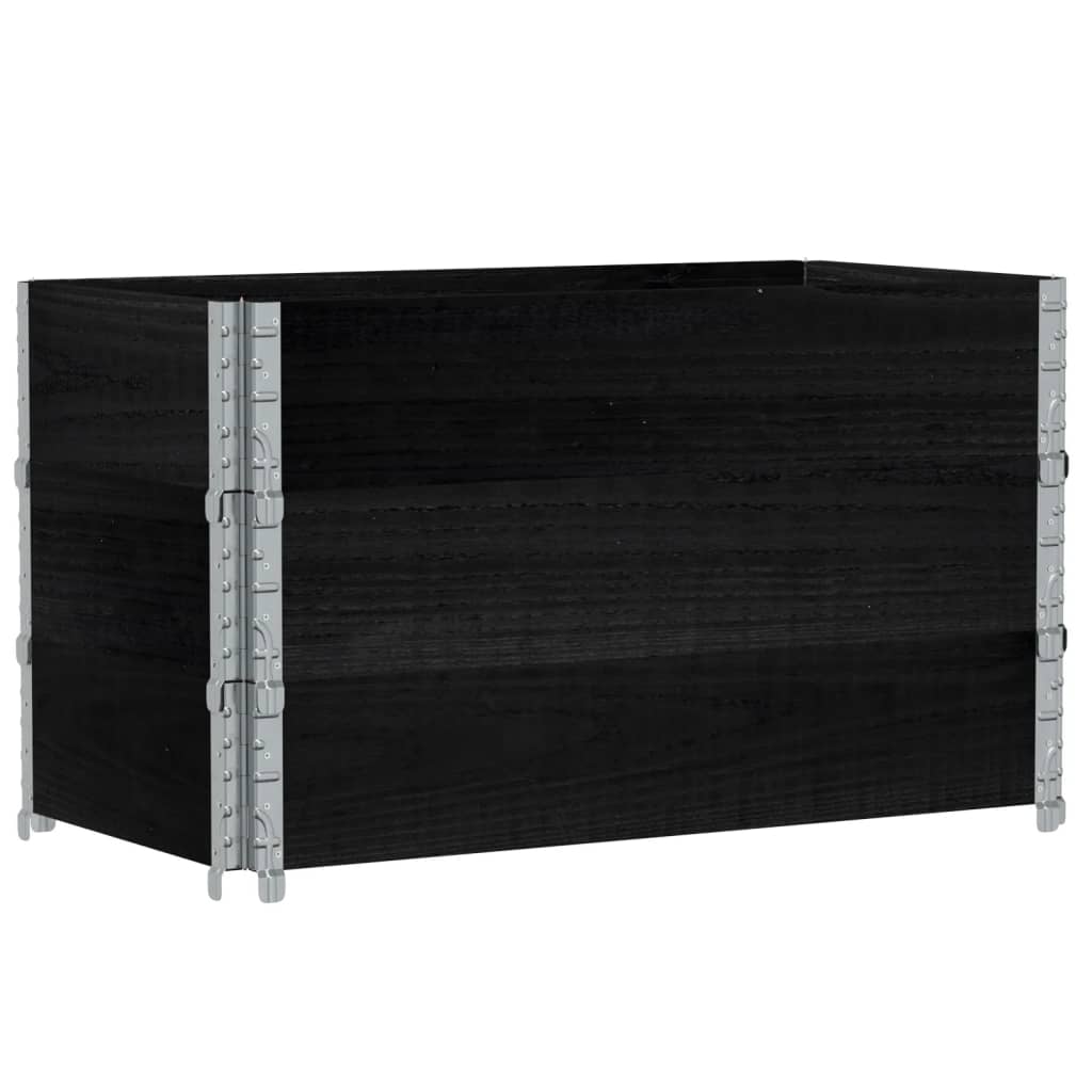 Vidaxl Planning Box 100x50 cm pevná borovice černá černá černá
