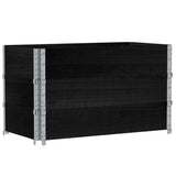 Vidaxl Planning Box 100x50 cm pevná borovice černá černá černá