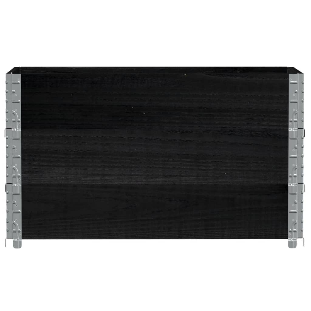 Vidaxl Planning Box 100x50 cm pevná borovice černá černá černá