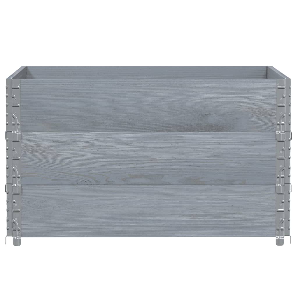 Plánovací box Vidaxl 100x100 cm pevná borovice šedá