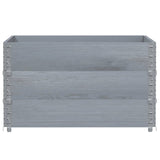 Plánovací box Vidaxl 100x100 cm pevná borovice šedá
