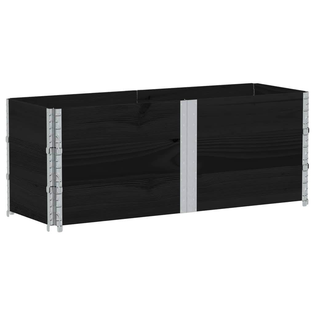 Vidaxl Planning Box 150x50 cm pevná borovice černá
