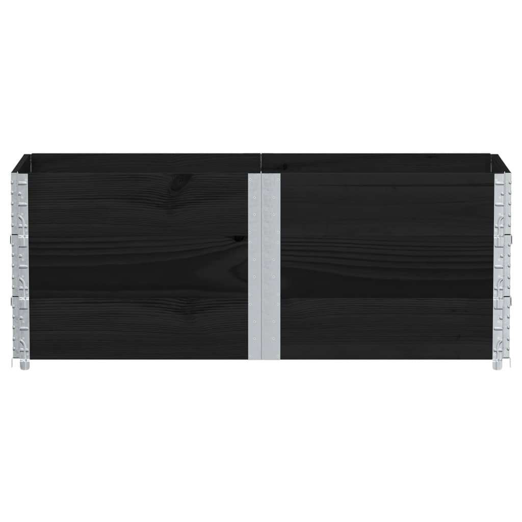 Vidaxl Planning Box 150x50 cm pevná borovice černá