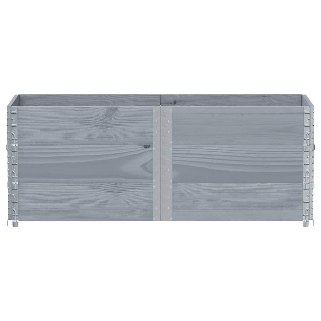 Spanter Vidaxl 150x50 cm pevná borovice šedá