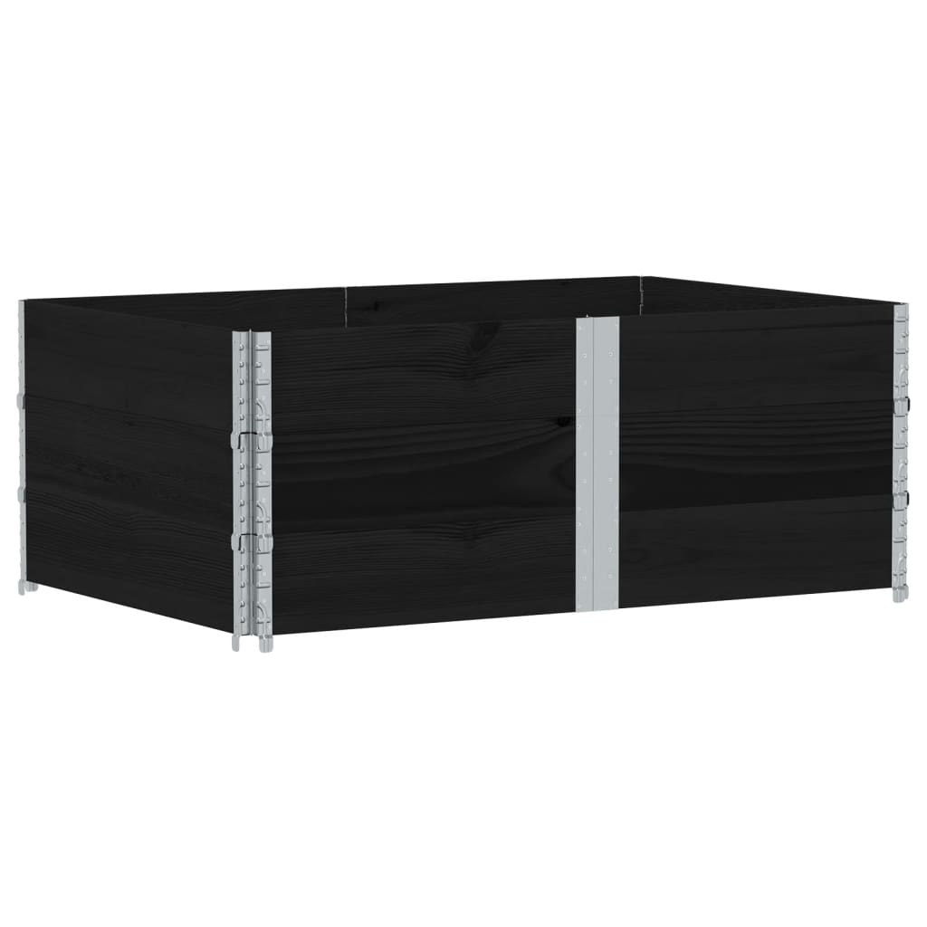 Vidaxl Planning Box 150x100 cm pevná borovice černá