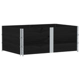 Vidaxl Planning Box 150x100 cm pevná borovice černá