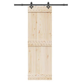 Vidaxl Box med dele til skydedør 152,5 cm stål sort