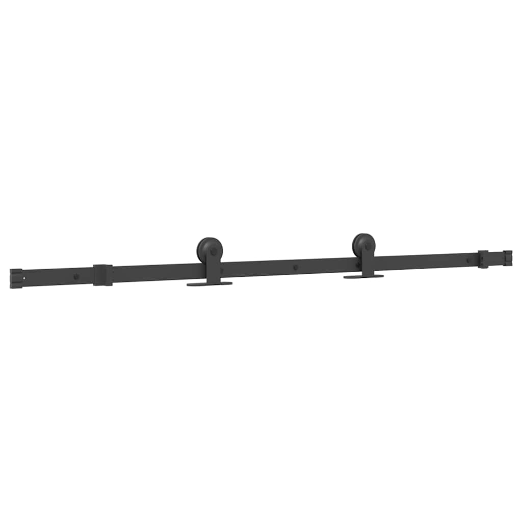Vidaxl box with parts for sliding door 152.5 cm steel black