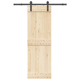 Vidaxl box with parts for sliding door 152 cm steel black