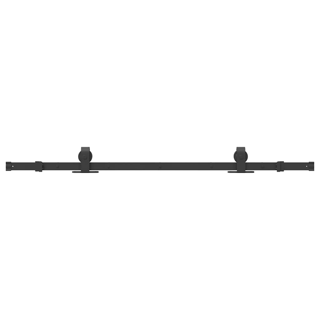 Vidaxl box with parts for sliding door 152.5 cm steel black