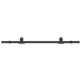 Vidaxl box with parts for sliding door 152.5 cm steel black