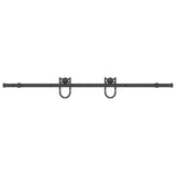 Scatola Vidaxl con parti per porta scorrevole 183 cm in acciaio nero