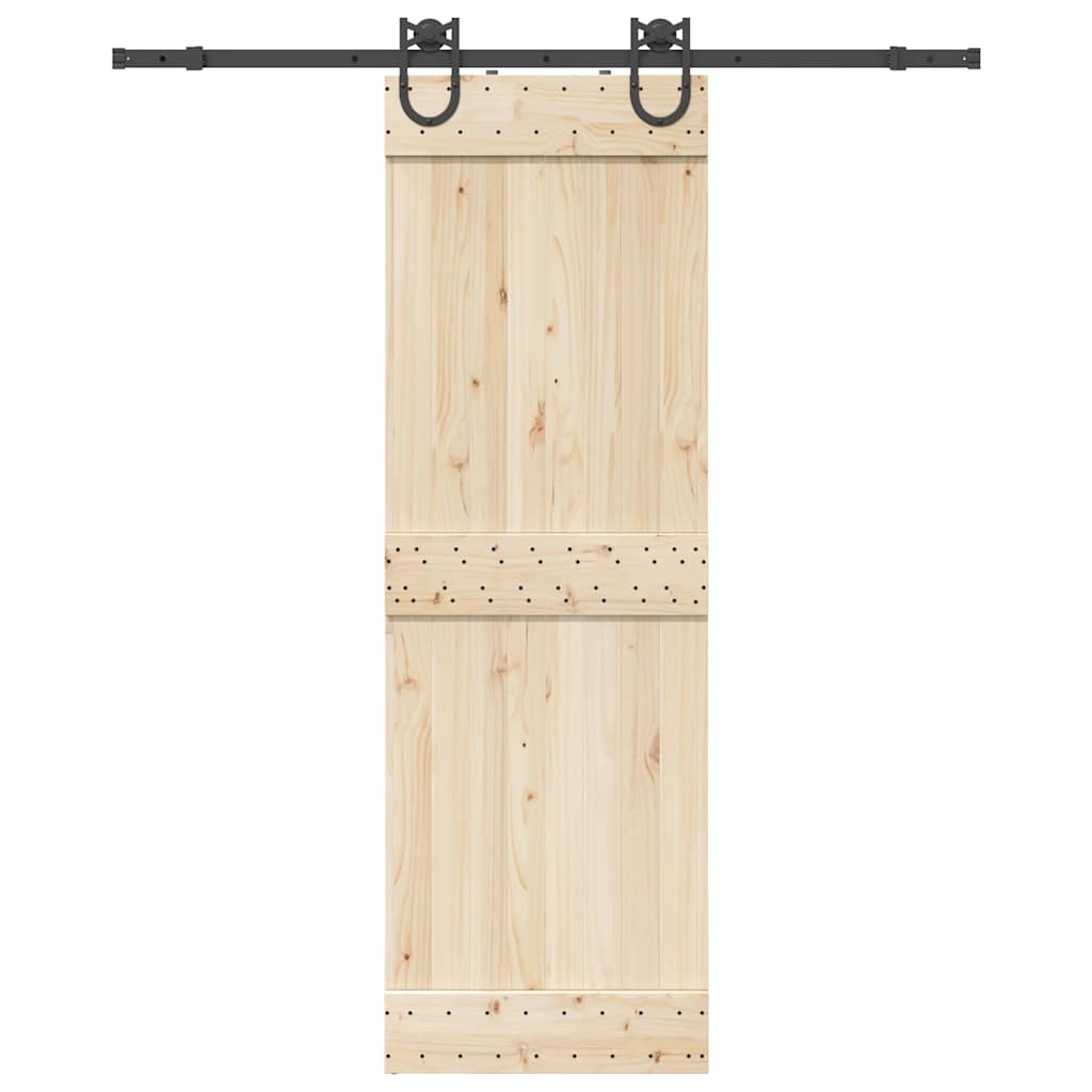 Scatola Vidaxl con parti per porta scorrevole 183 cm in acciaio nero