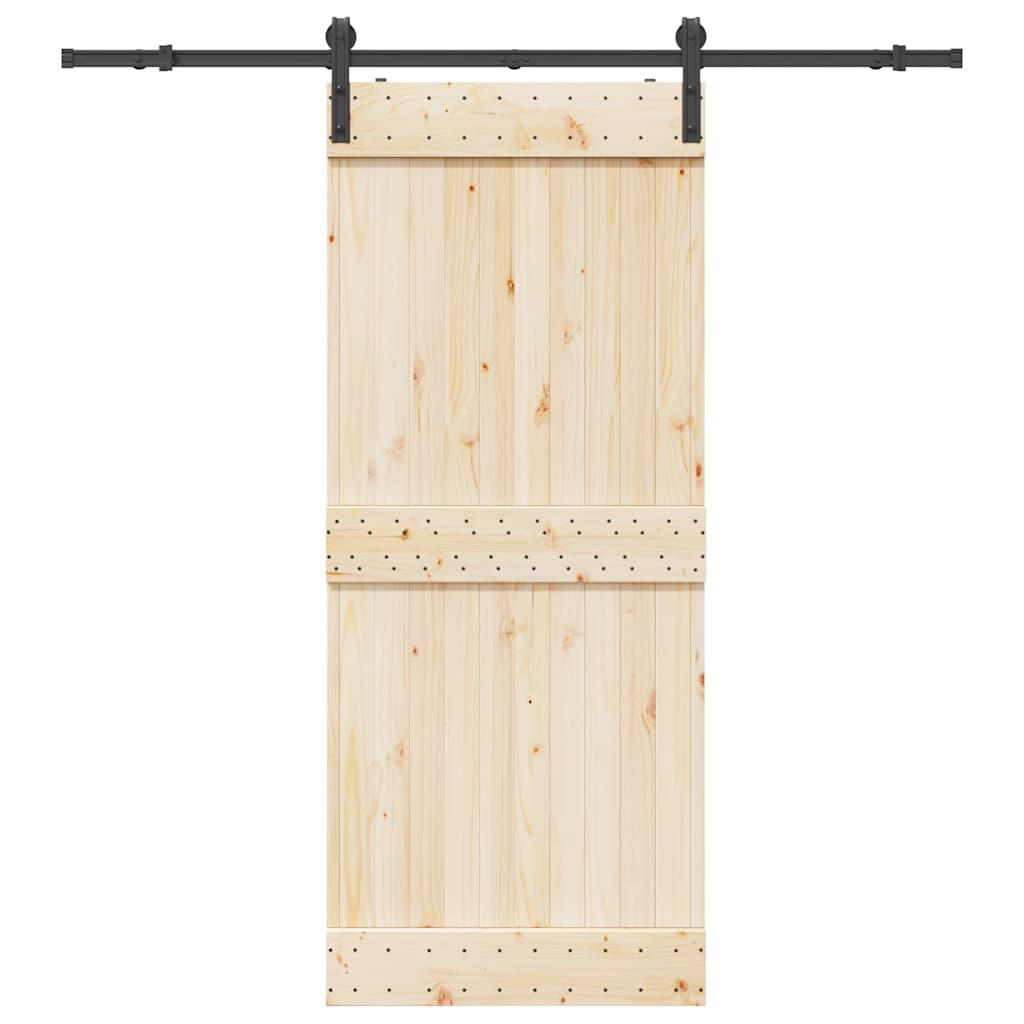 Vidaxl Box med dele til skydedør 183 cm stål sort