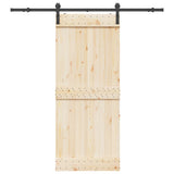Vidaxl Box med dele til skydedør 183 cm stål sort