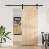 Vidaxl Box med dele til skydedør 200 cm stål sort