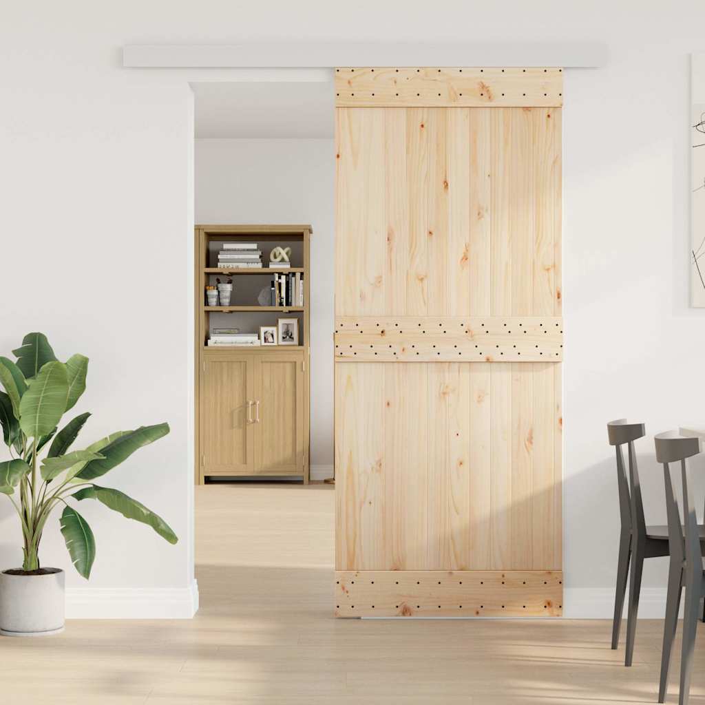 Vidaxl Ciasto Set Drzwi przesuwane 183 cm aluminium stopu srebrnego