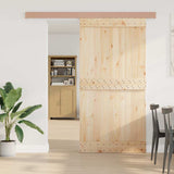 Picca Vidaxl Set porta scorrevole da 200 cm in lega di alluminio argento