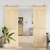 Vidaxl Bypass Brackets Shed Door 4 STS til Round Rails Rustfrit stål