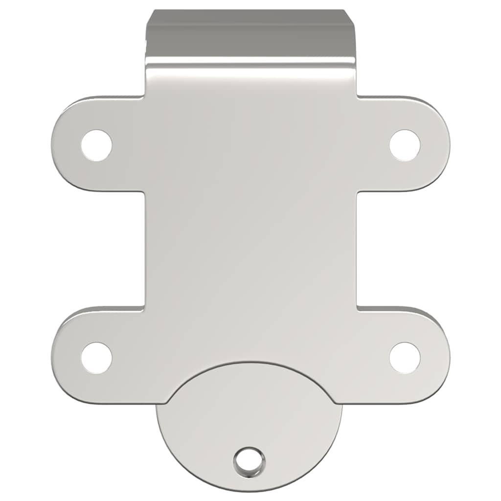 Vidaxl Bypass Brackets Shed Door 4 STS til Round Rails Rustfrit stål