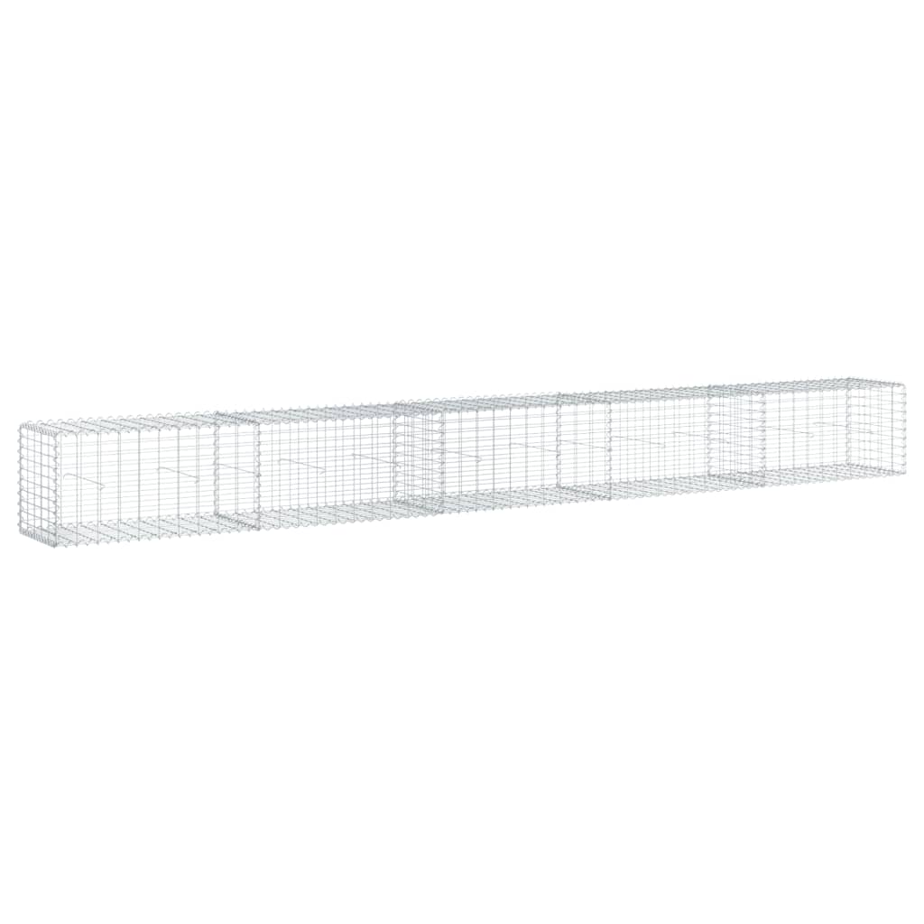 Vidaxl Schans Basket 500x50x50 cm Galvanizzato in argento colorato