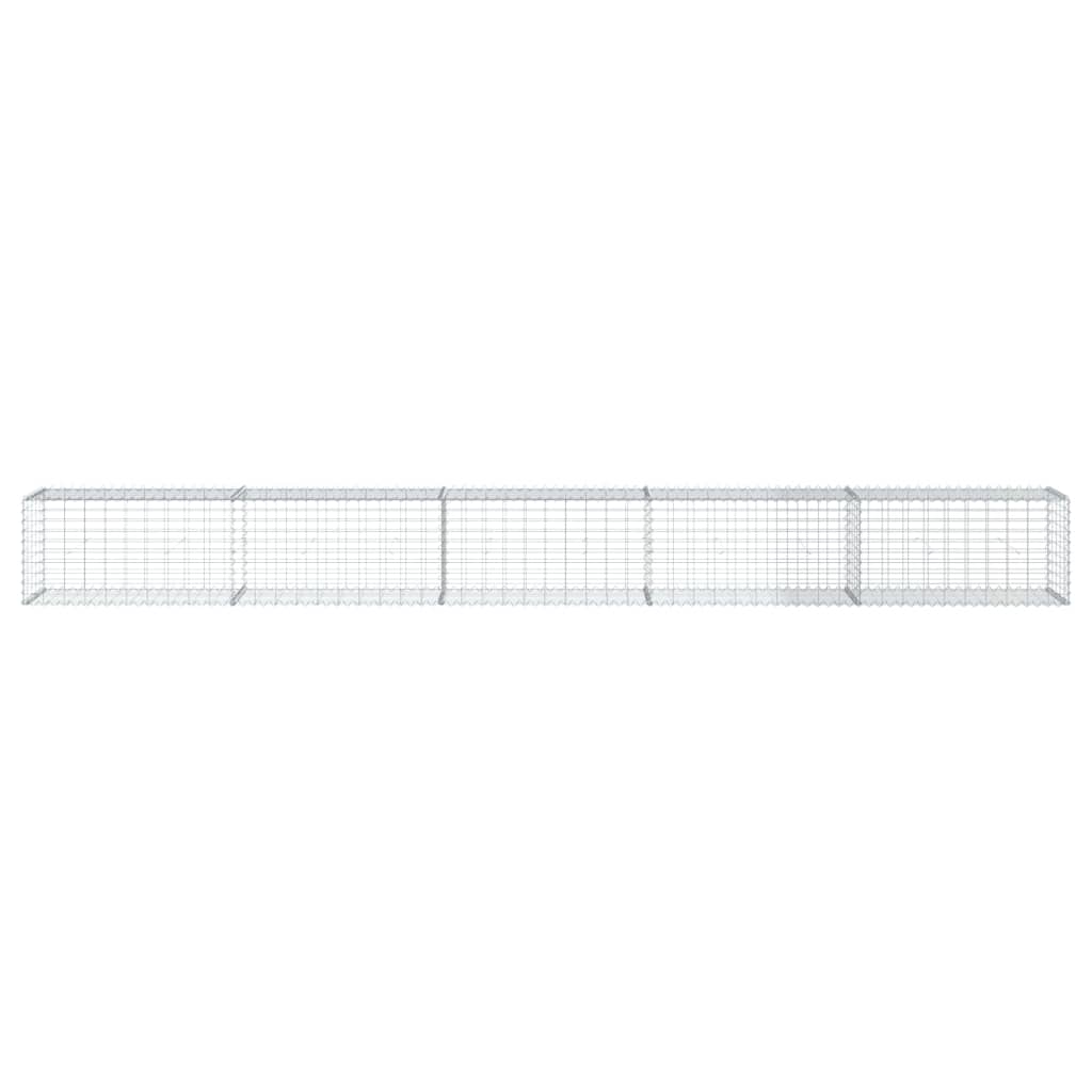 Vidaxl Schans Basket 500x50x50 cm Galvanizzato in argento colorato