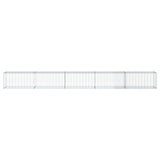 Vidaxl Schans Basket 500x50x50 cm Galvanizzato in argento colorato