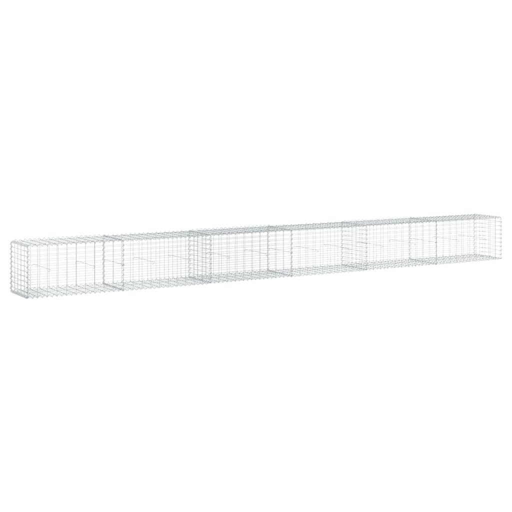 Vidaxl Schans Basket 600x50x50 cm Galvanizzato in argento colorato