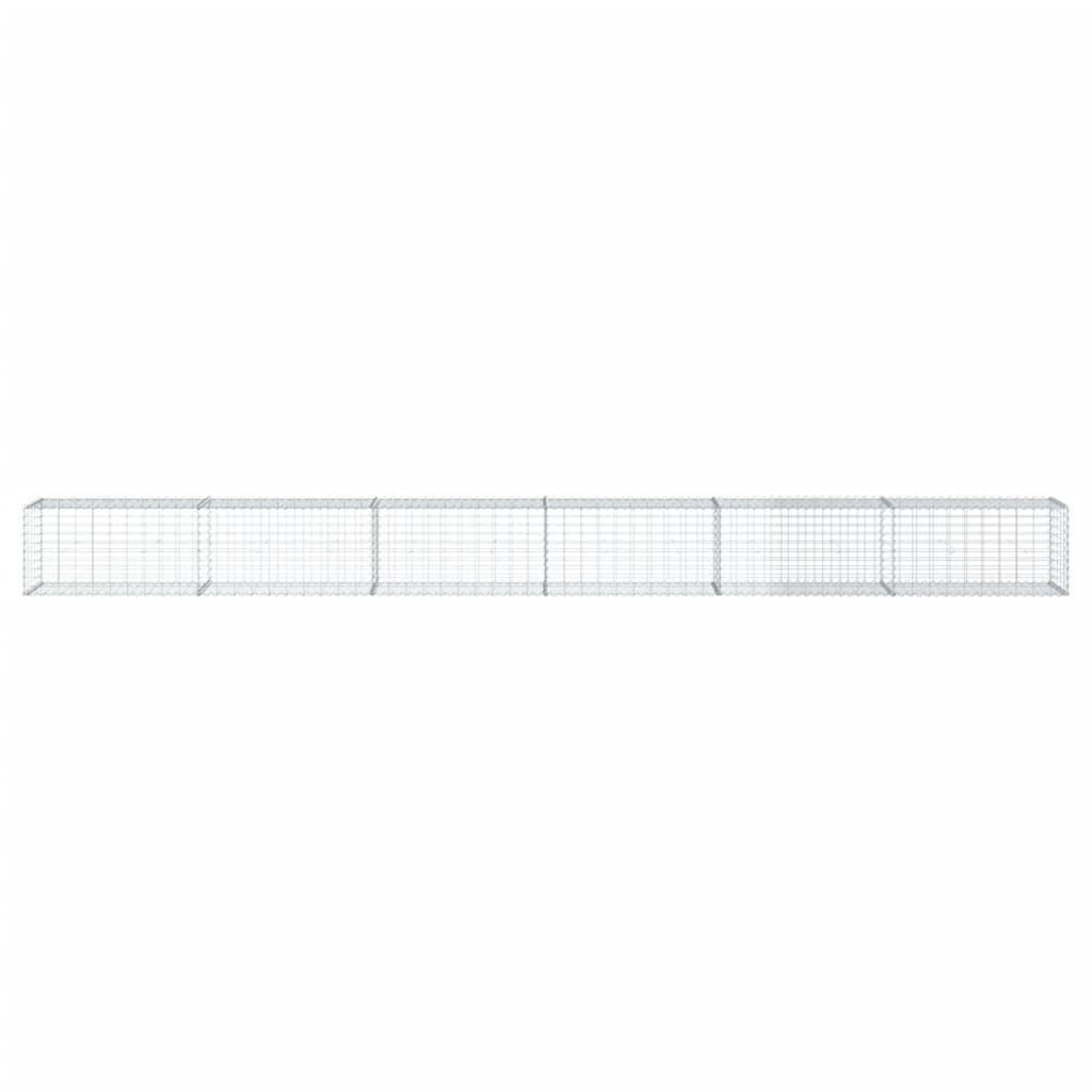 Vidaxl Schans Basket 600x50x50 cm Galvanizzato in argento colorato