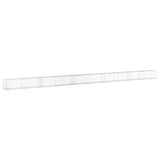 Vidaxl Schanskorf 1000x50x50 cm Galvanized Silver Coloted