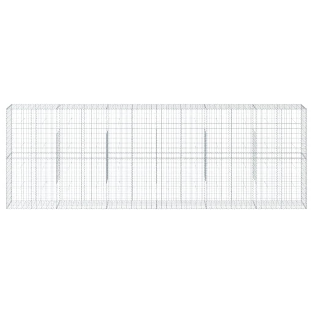 Vidaxl Schans Basket 600x50X200 cm Galvanized Iron Silver Colored