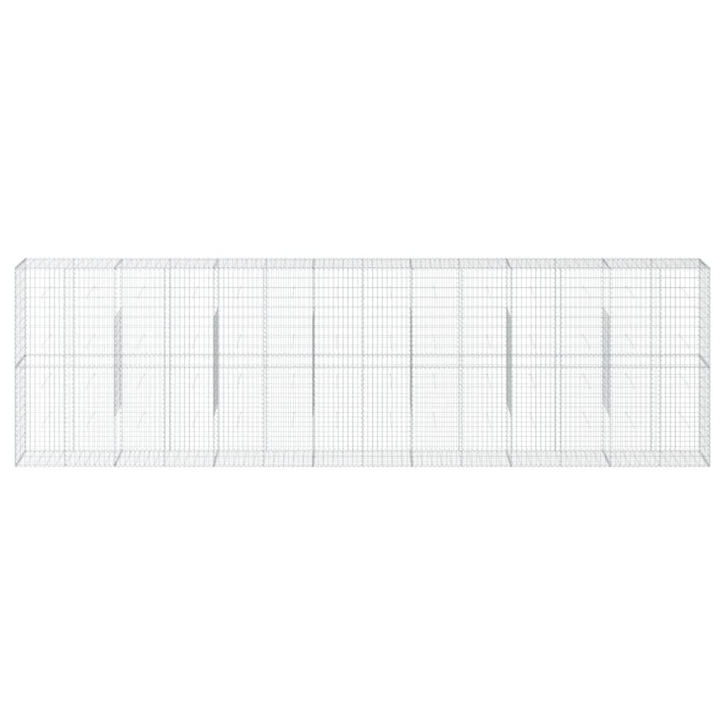 Vidaxl Schans Basket 700x50X200 cm Galvanized Iron Silver Colored