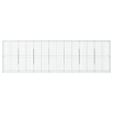 Vidaxl Schans Basket 700x50X200 cm Galvanized Iron Silver Colored