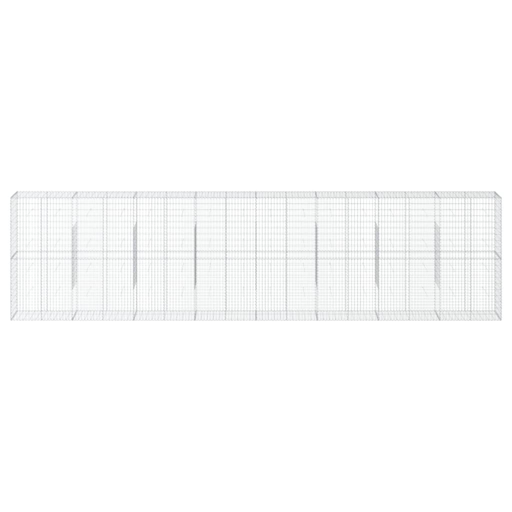 Vidaxl Schanskorf 800x50x200 cm Galvanized Silver Coloted