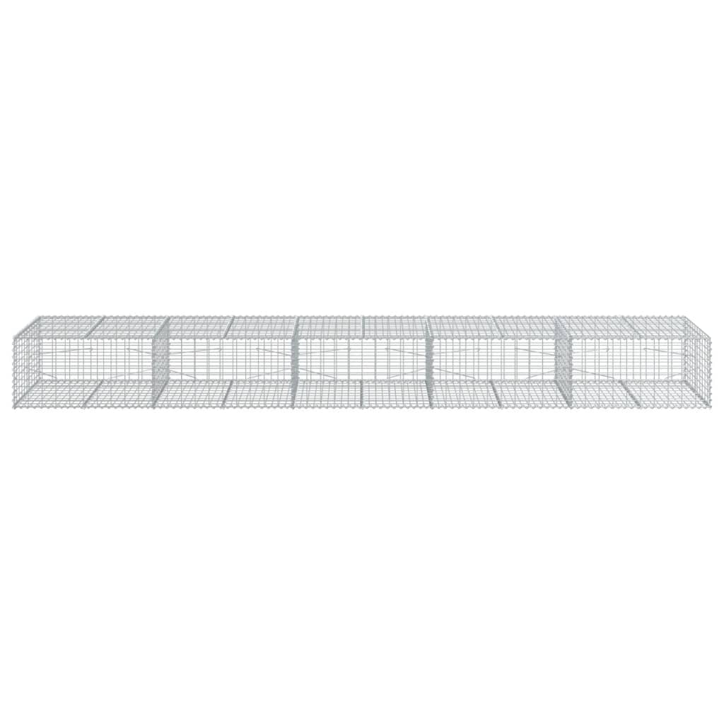 Vidaxl Schanskorf 500x100x50 cm Galvanized Silver Coloted