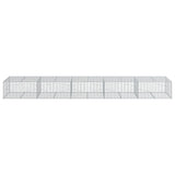Vidaxl Schanskorf 500x100x50 cm Galvanized Silver Coloted