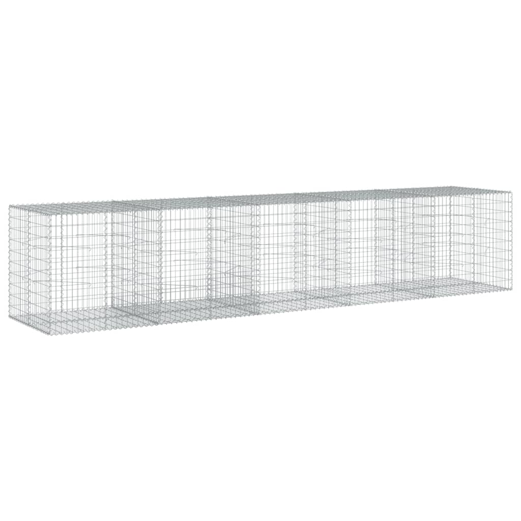 Vidaxl Schanskorf 500X100X100 CM Galvanized Iron Silver Coloted
