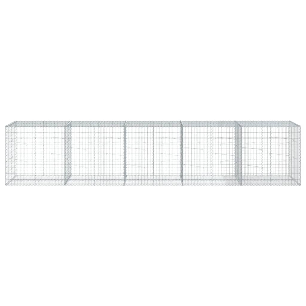Vidaxl Schanskorf 500X100X100 CM Galvanized Iron Silver Coloted