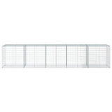 Vidaxl Schanskorf 500X100X100 CM Galvanized Iron Silver Coloted