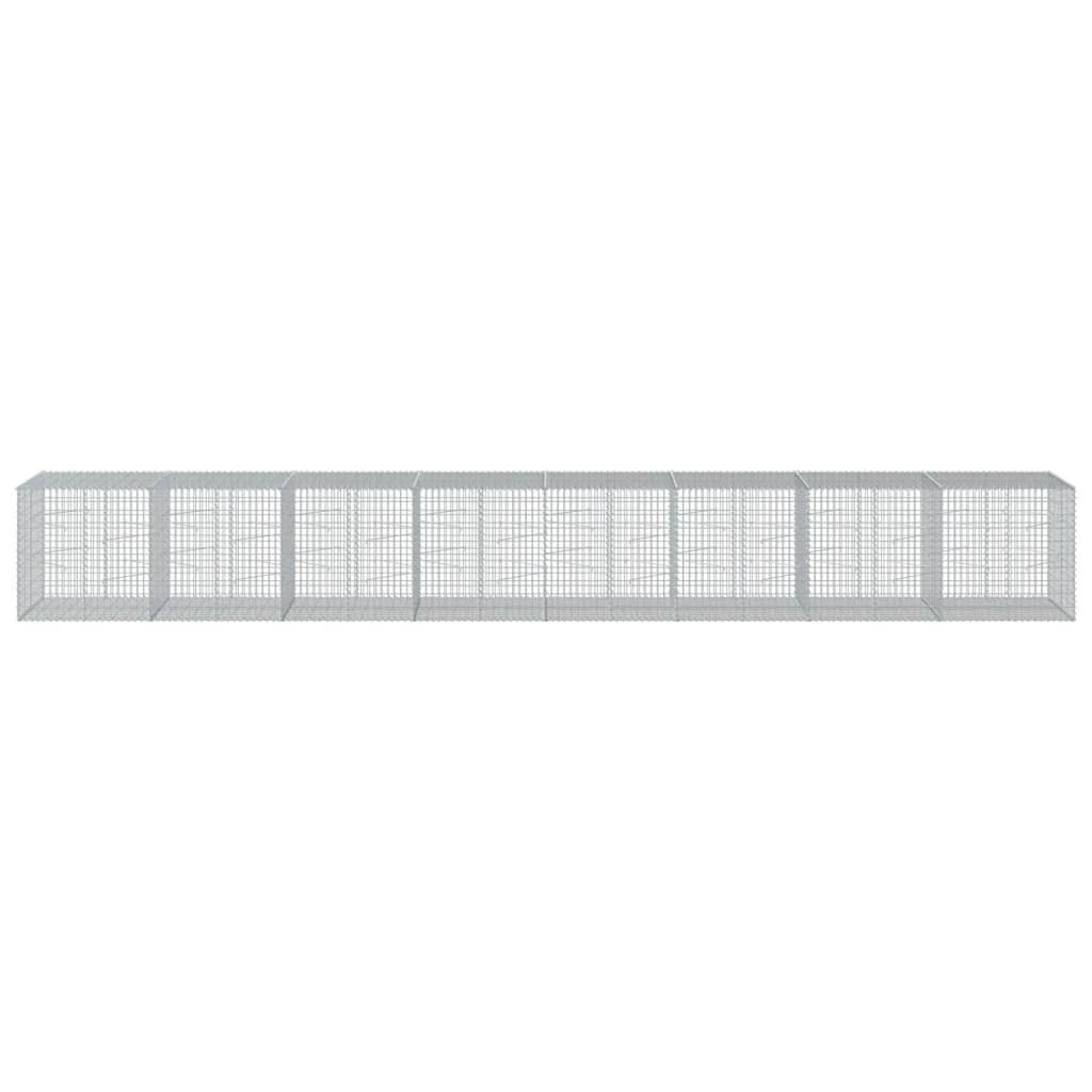 VIDAXL SCHANSKORF 800X100X100 CM GEBALLE INLEIDER