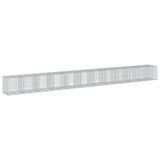 Vidaxl Schanskorf 1150x100x100 cm Galvanized iron silver colored