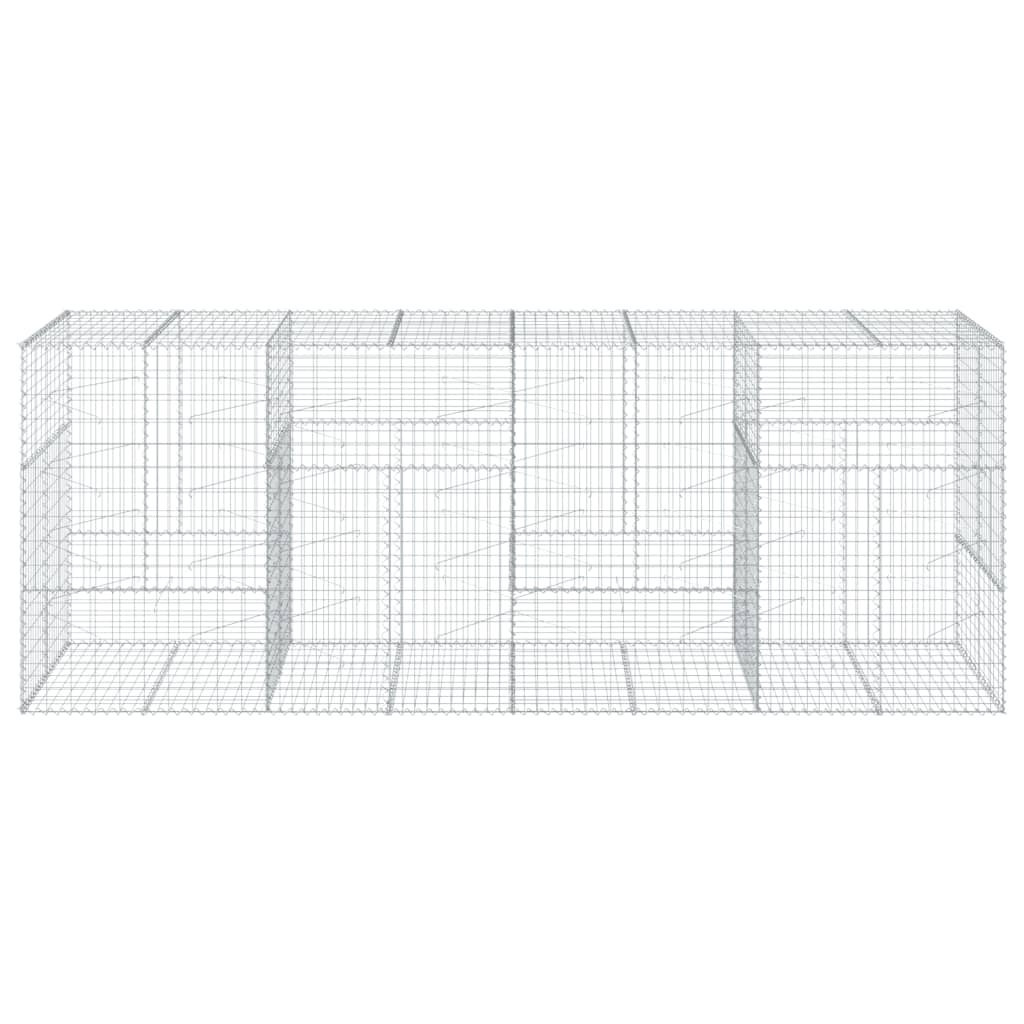 Vidaxl Schanskorf 400x100x150 cm Galvanized iron silver colored