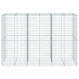 Vidaxl Schanskorf 300x100x200 cm ocynkowane żelazne srebrne kolorowe
