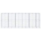 Vidaxl Schans Basket 550x100x200 cm Galvanized Iron Silver Colored