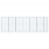 Vidaxl Schans Basket 650x100x200 cm Galvanized Iron Silver Colored
