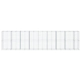 Vidaxl Schanskorf 850x100x200 cm Galvanized iron silver colored