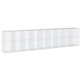 Vidaxl Schanskorf 900x100x200 cm ocynkowane żelazne srebrne kolorowe