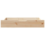 Vidaxl Bedlades 2 st s koly 95x55x17 cm pevná borovice