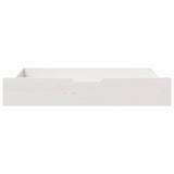 Vidaxl Bedlades 2 ks 90x55x17 cm pevná borovice bílá bílá